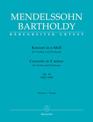 Violin Concerto in E Minor, Op. 64 Orchestra Scores/Parts sheet music cover Thumbnail